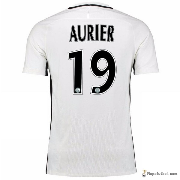 Camiseta Paris Saint Germain Replica Tercera Ropa Aurier 2016/17 Blanco